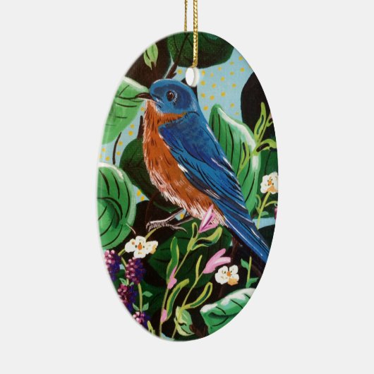 De Joy of Jam Bluebird Keramisch Ornament (Rechts)