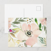 De Joy of White | Waterverf Floral Pattern Briefkaart (Voorkant / Achterkant)