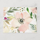 De Joy of White | Waterverf Floral Pattern Briefkaart (Voorkant)
