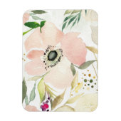 De Joy of White | Waterverf Floral Pattern Magneet (Verticaal)