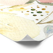 De Joy of White | Waterverf Floral Pattern Poster (Hoek)