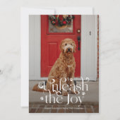 De Joy Pet Photo Holiday Kaart openen (Voorkant)