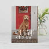 De Joy Pet Photo Holiday Kaart openen (Staand voorkant)