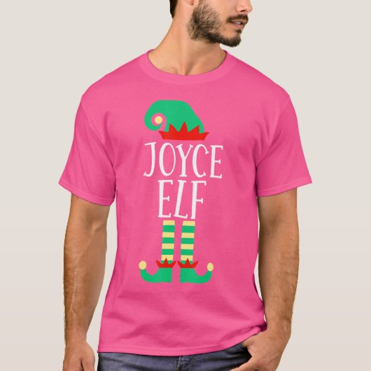 De Joyce Elf familie komt overeen met de kerstpyja T-shirt (Voorkant)