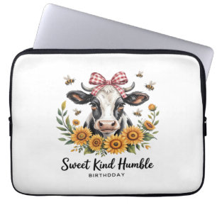 De Joyfull Strawberry Koe Koe liefde Classic T-Shi Laptop Sleeve