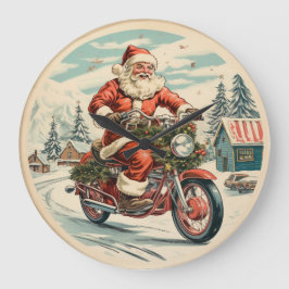 De joyride van de kerstman grote klok