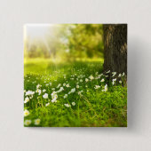 De Joys of Spring Vierkante Button 5,1 Cm (Voorkant)