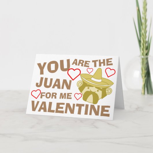 De Juan voor mij Feestdagen Kaart (Voorkant)