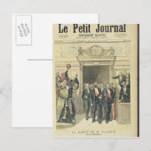 De Jubilee van Louis Pasteur bij de Sorbonne Briefkaart (Voorkant / Achterkant)