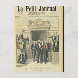 De Jubilee van Louis Pasteur bij de Sorbonne Briefkaart
