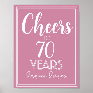 De Jubileum van de geboorte Pensionering verandert Poster