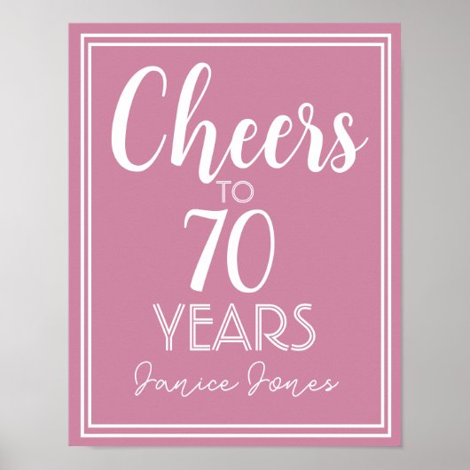 De Jubileum van de geboorte Pensionering verandert Poster (Voorkant)