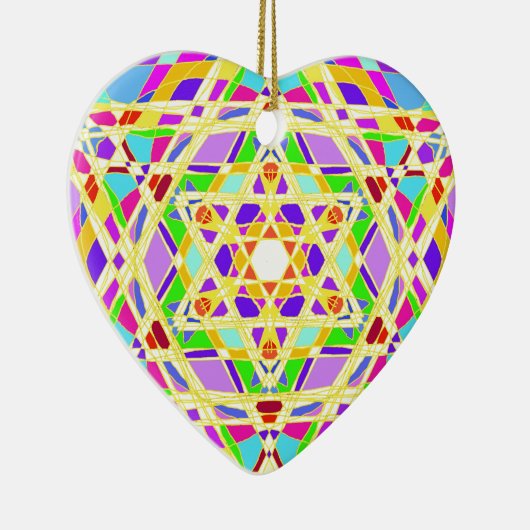 De Judaical vitrail. Keramisch Ornament (Rechts)