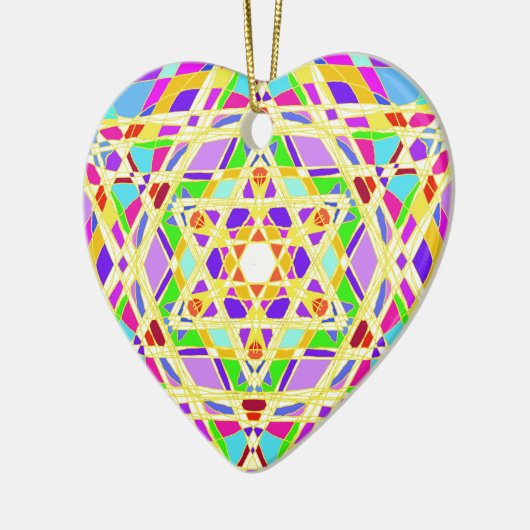 De Judaical vitrail. Keramisch Ornament (Links)