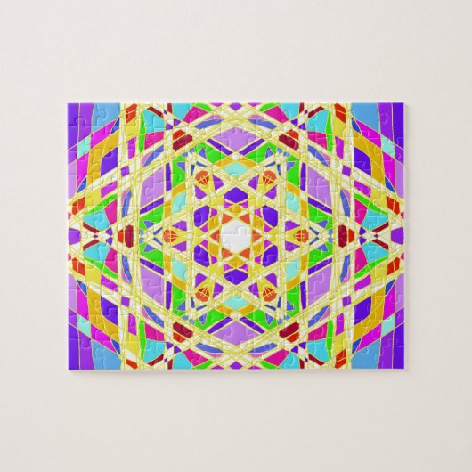 De Judaical vitrail. Legpuzzel (Horizontaal)