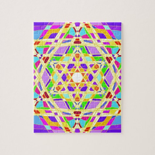 De Judaical vitrail. Legpuzzel (Verticaal)