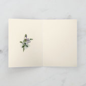 De Jugendstil pansies dankt u kaardt Bedankkaart (Binnen)