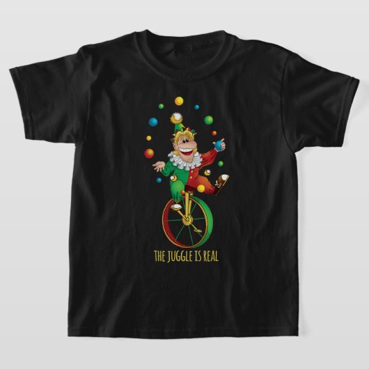 De Juggle is echte Clown Circus Juggling T-shirt (Laagn)