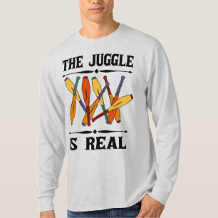 De Juggle is Echte Jugglers Grappig Graphic T-shirt
