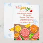 De Juice Bar uitnodiging (Voorkant / Achterkant)