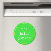 De Juice Junkie - Logo magneet (Insitu (Vaatwasser))