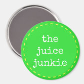 De Juice Junkie - Logo magneet (Voorkant / Achterkant)