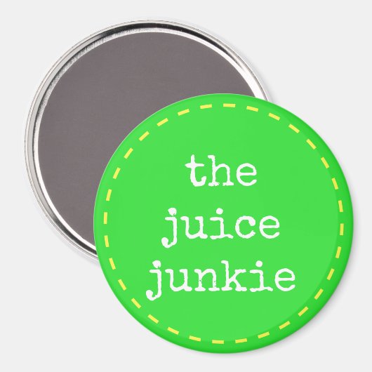 De Juice Junkie - Logo magneet (Voorkant / Achterkant)
