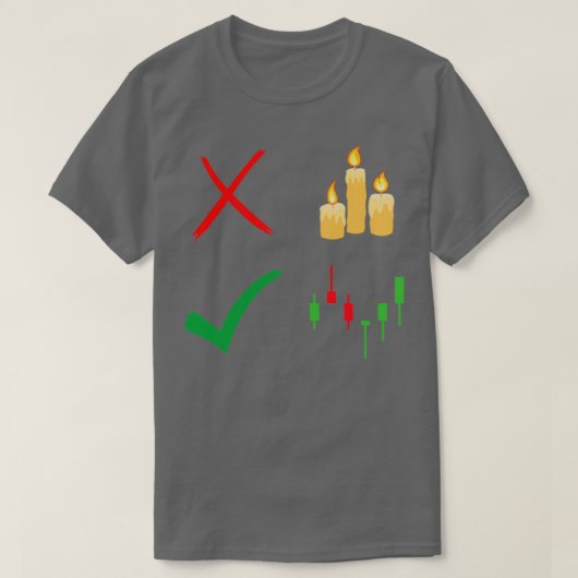 De juiste kaarsen t-shirt (Design voorkant)