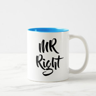 De Juiste Man Leuk Tweekleurige Koffiemok