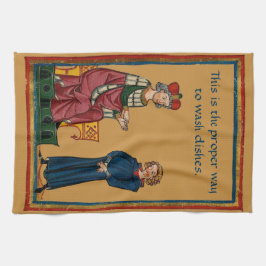 De juiste manier om afwas te doen theedoek