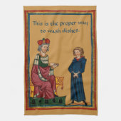 De juiste manier om afwas te doen theedoek (Verticaal)