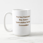 De juiste Mok van de Logo FOGcon Bridge (Links)