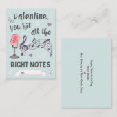 De juiste Nota's van de Valentijnsdag van het Klas Notitiekaartje (Voorkant / Achterkant)