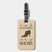 De juiste schoenen bagagelabel (Voorkant verticaal)