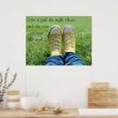 De juiste schoenen poster (Keuken)