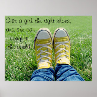 De juiste schoenen poster