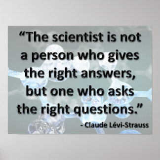 De juiste vragen stellen poster