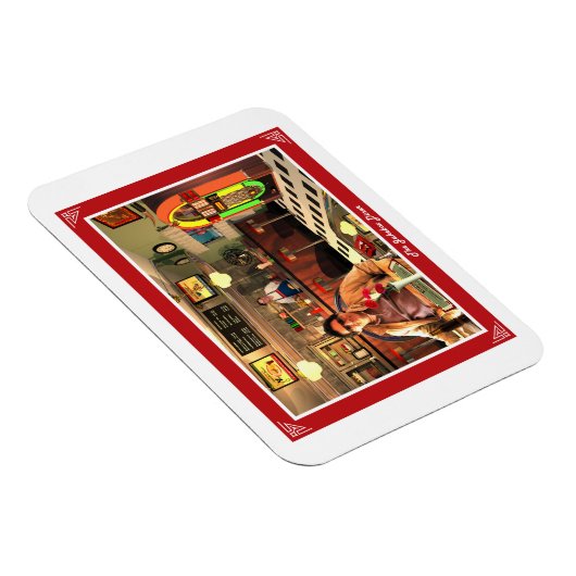 De Jukebox Diner Magneet (Rechterzijde)