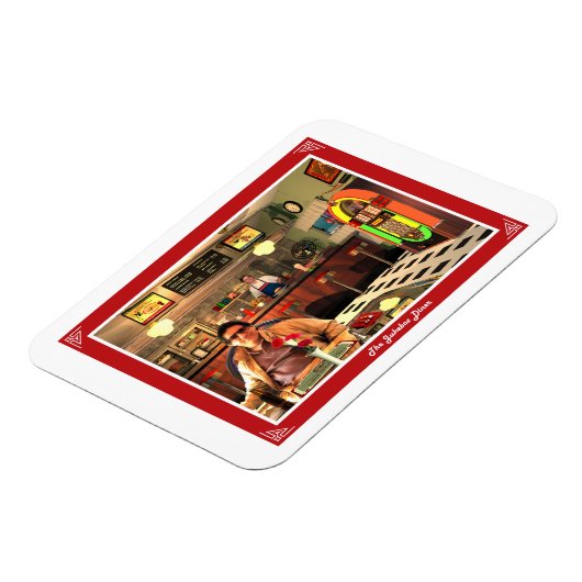 De Jukebox Diner Magneet (Linkerzijde)