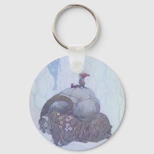 De Julebok Scandinavische Folklore Sleutelhanger