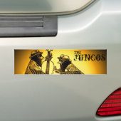 de juncos-1 sepia, de juncos, bumpersticker (Op auto)