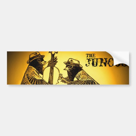 de juncos-1 sepia, de juncos, bumpersticker (Voorkant)