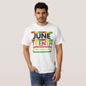de junetende kent je geschiedenis t-shirt (Voorkant volledig)