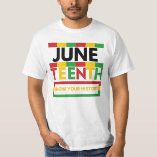 de junetende kent je geschiedenis t-shirt
