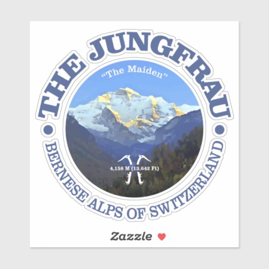 De Jungfrau Sticker (Vel)