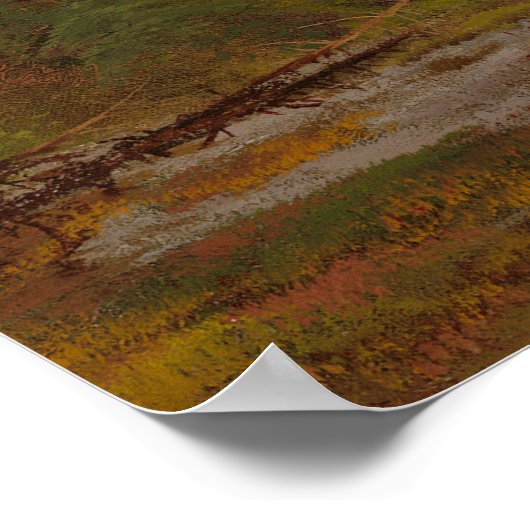 De Juniata rivier, Pennsylvania, door Thomas Moran Poster (Hoek)