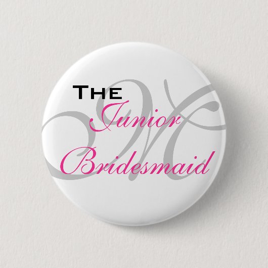 De Junior Bridesmaid Button (Voorkant)
