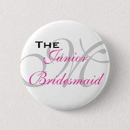 De Junior Bridesmaid Button