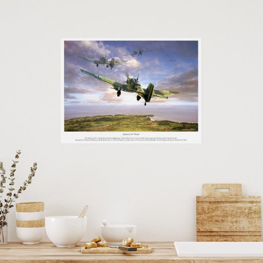 De Junkers Ju 87 " Stuka " Poster (Keuken)