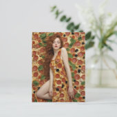 De jurk van de pizza briefkaart (Staand voorkant)